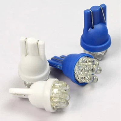 T4.2 12V SMD 3528 2 LEDs White Light Bulbs for Car Instrument / Reading / Side Marker Width Lamp (Pa