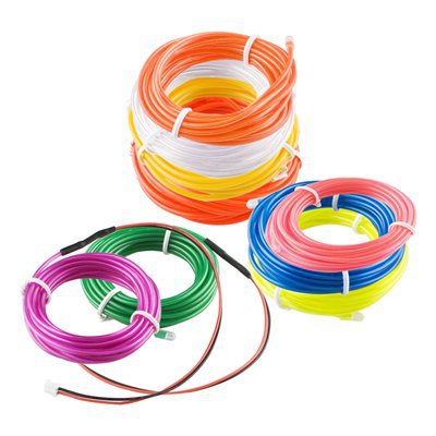 Car 1.5M Neon Flexible Purple Tube Glow Light Rope EL Wire + Charger Driver