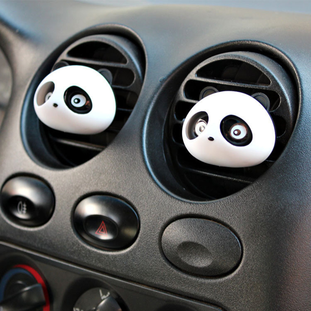 Cute Panda Style Lavender Scent Car Air Refresher Set