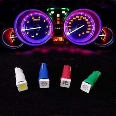 4 Pcs Red 5050 SMD LED B8.4 Socket Instrument Panel Light for Car