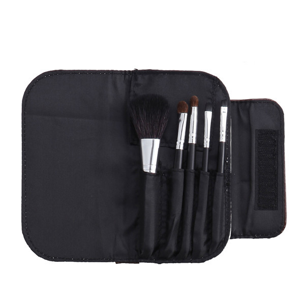 Professional 18pcs Premium Soft three-color  Synthetic Made Up Brushes   Black diamond pattern case