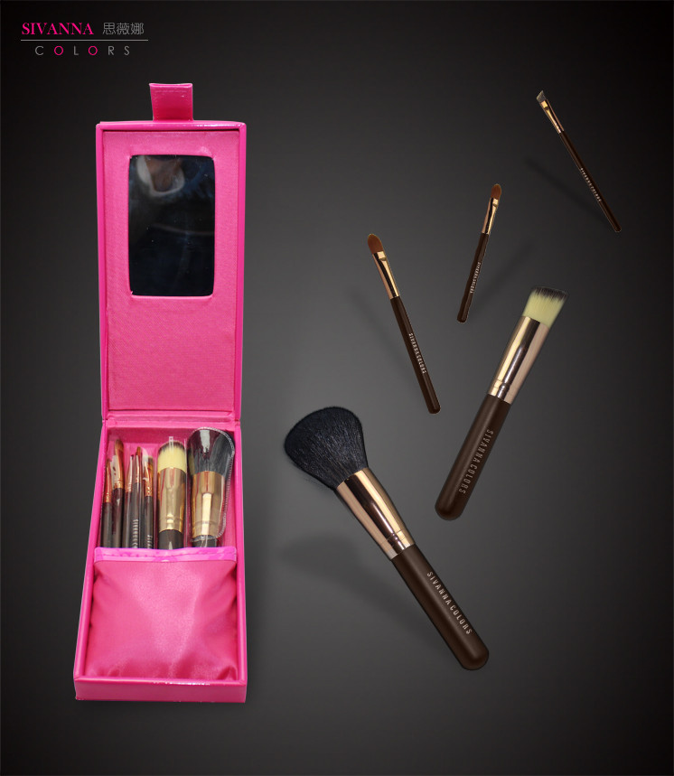 4in1 Cosmetic Brush(Eyebrow Brush+Shaving Brush+Lip Brush+Sponge Eyeshadow) 
