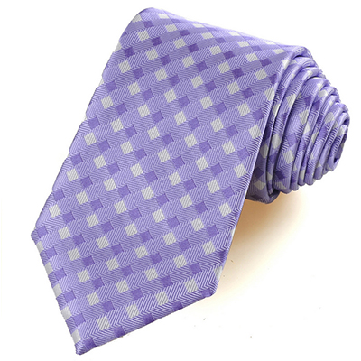 New Ash Grey Checked Men's Tie Necktie Wedding Party Holiday Prom Gift KT0058