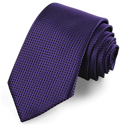 Checked Pattern Navy Black Mens Tie Formal Necktie Wedding Holiday Gift KT1052