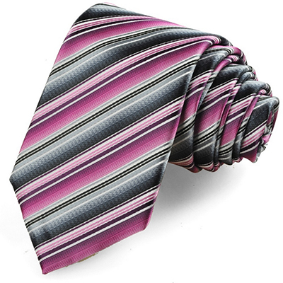 New Striped Pink Blue JACQUARD Mens Tie Necktie Wedding Party Holiday Gift #1022