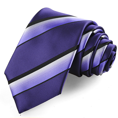 Blue Flora Pattern Striped Men's Tie Necktie Formal Wedding Holiday Gift KT0035
