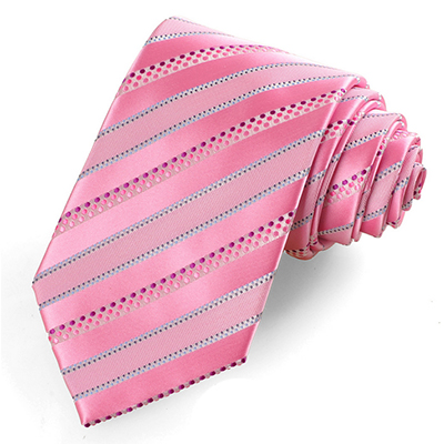 New Lilac Violet Pink Checked Men's Tie Necktie Wedding Party Holiday Gift KT0052