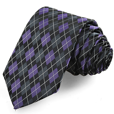 New Striped Gray JACQUARD WOVEN Men's Tie Necktie