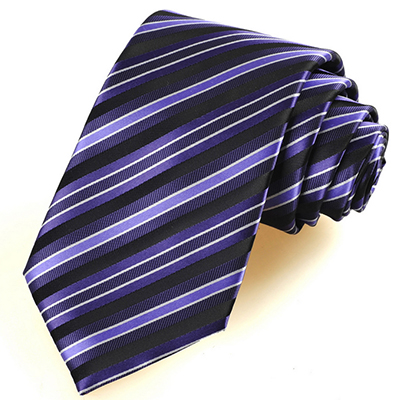 New Striped Pulm JACQUARD WOVEN Men's Tie Necktie