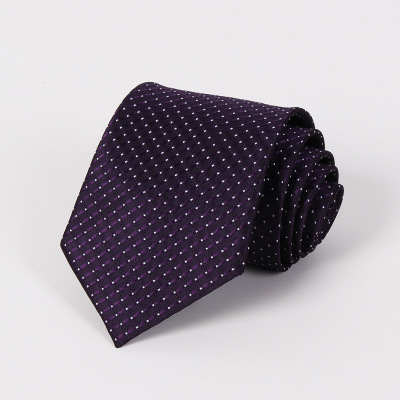 New Plaid Checked Purple Classic Men Tie Formal Suit Necktie Holiday Gift KT1030