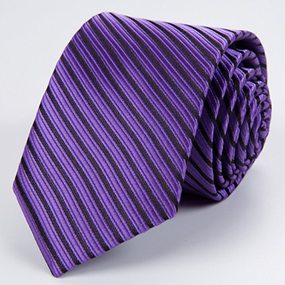 New Purple Crossed JACQUARD WOVEN Men's Tie Necktie