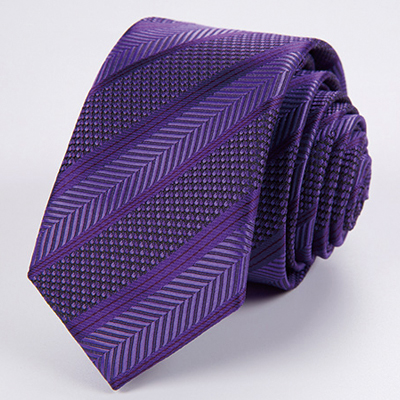 Navy Blue Checked Pattern JACQUARD Men's Tie Necktie Formal Business Gift KT0034