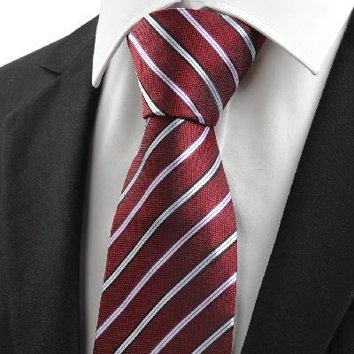 New Striped Grey Purple Mens Tie Suits Necktie Party Wedding Holiday Gift KT1004