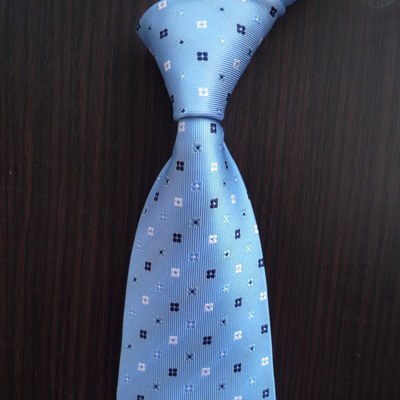 Yellow Blue Polka Dot Circle JACQUARD Men's Tie Necktie Wedding Party Gift KT0030