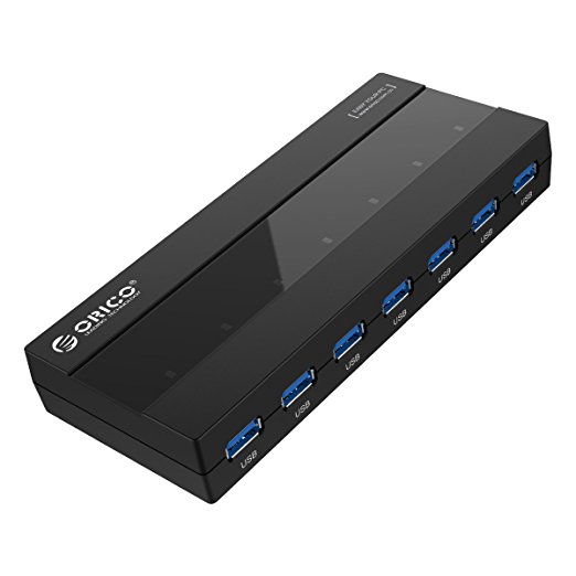 ORICO H727RK series 7 Ports USB 3.0 HUB with 3ft USB3.0 Cable and Power Adapter 