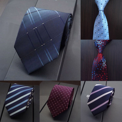 New Striped Blue JACQUARD Men's Tie Necktie Wedding Party Holiday Gift #1014
