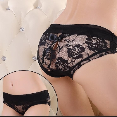 Sexy Lace Panties Butterfly Embroidery Hollow Floral Printing Women Lingerie G-string