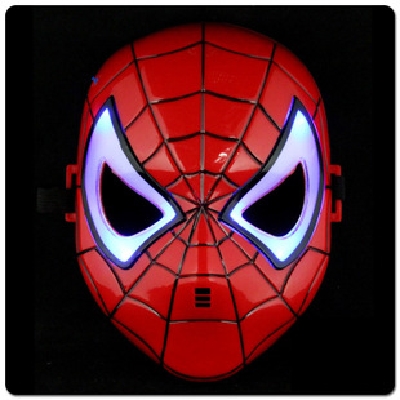 LED Shiny Spiderman/Spider Man Mask Eyes/Halloween/Christmas/Masquerade Mask/Cosplay/Make up Toy