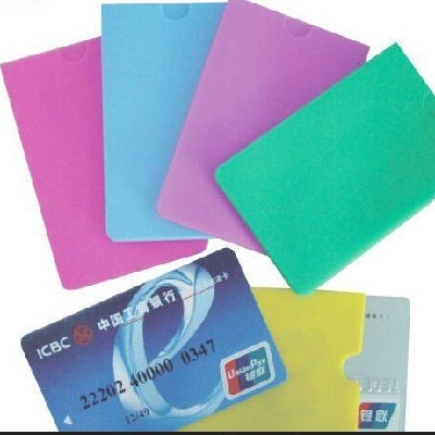 Soft Silicone ID Card Bank Credit Card Holder Purse Case 