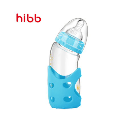 Hao a beibei glass bottles Neonatal bend the bilge gas bottle mouth wide Baby baby from maternal and child supplies