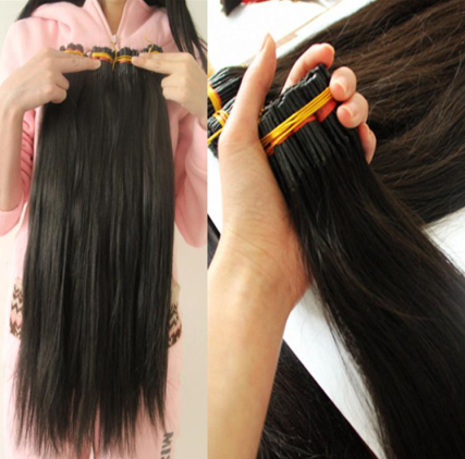 The receiver beam 100% whole true hair can be very hot Long hair sends out the