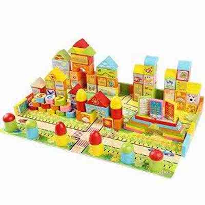 Danny has strange 216 pieces of baby to read Large blocks of wooden 1-2-3-6 years old children early lessons intelligence toys