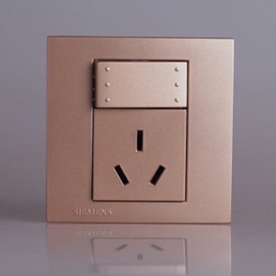 Siemens wall switch socket type 86 champagne gold stainless multi-functional 23 five hole socket