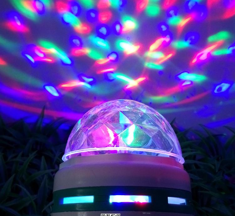 9 color display crystal magic ball lantern dance lamp