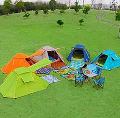 Yi is outdoor double 3-4 air-defense rain uv laceration resistant family automatic tent camping