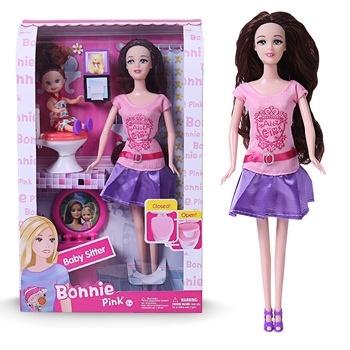 2019 New Product 11.5 inch Plastic Fashion American Girl Doll with Bathroom series