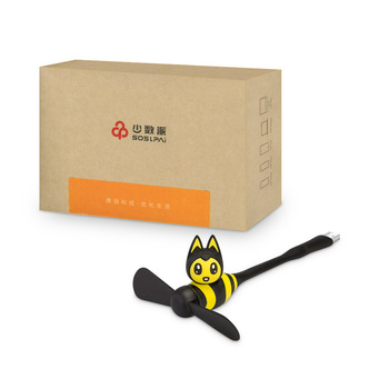 SOSLPAI 2019 hot selling mobile fan little bee design mini micro electric usb fan